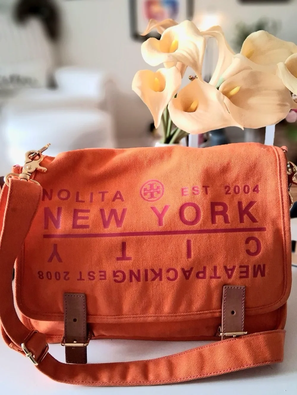 TORY BURCH VINTAGE NOLITA MESSENGER CROSSBODY BAG